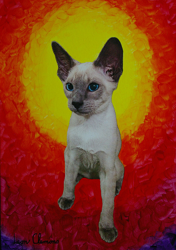 Leon's unique artwork - A Kitten named Lion