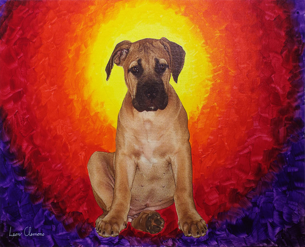 Leon's unique artwork - Boerboel named Tessa