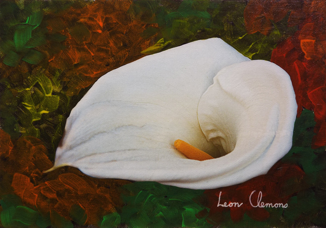 Leon's super realistic artwork - Arum Lily 2