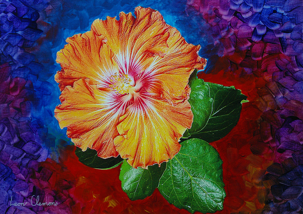 Leon's super realistic artwork - Hibiscus 6