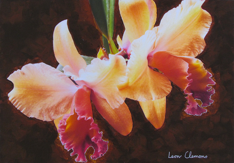 Leon's super realistic artwork - Orchid Elegance