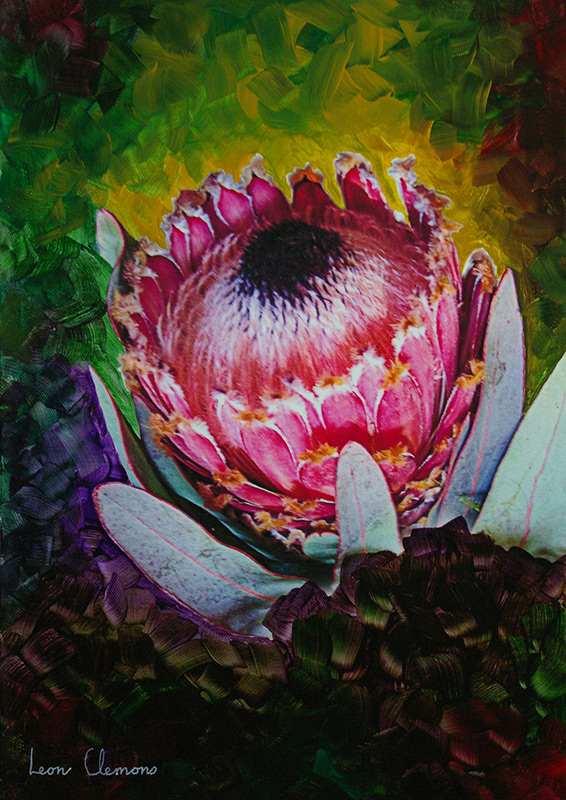 Leon's super realistic artwork - Protea Magnifica 2