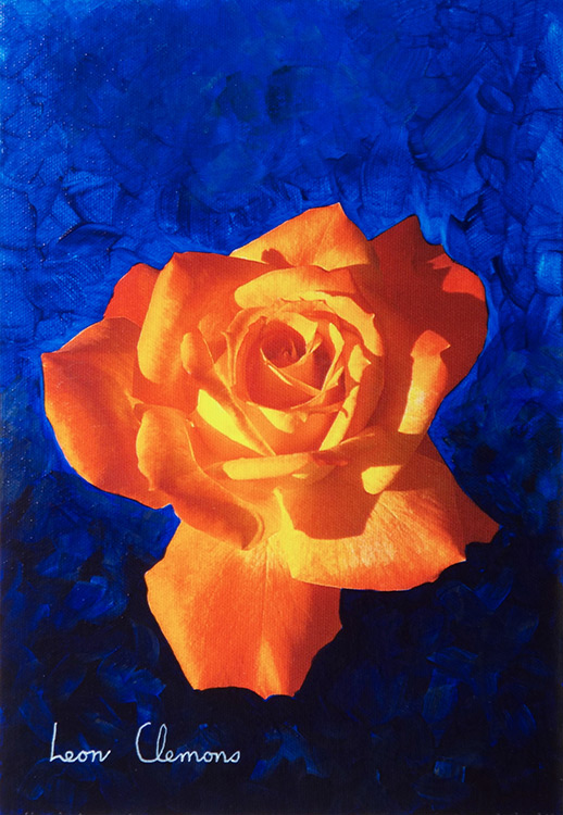 Leon's super realistic artwork - Rose 1