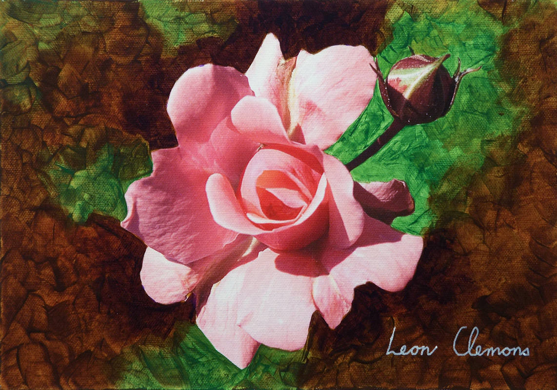 Leon's super realistic artwork - Rose 3