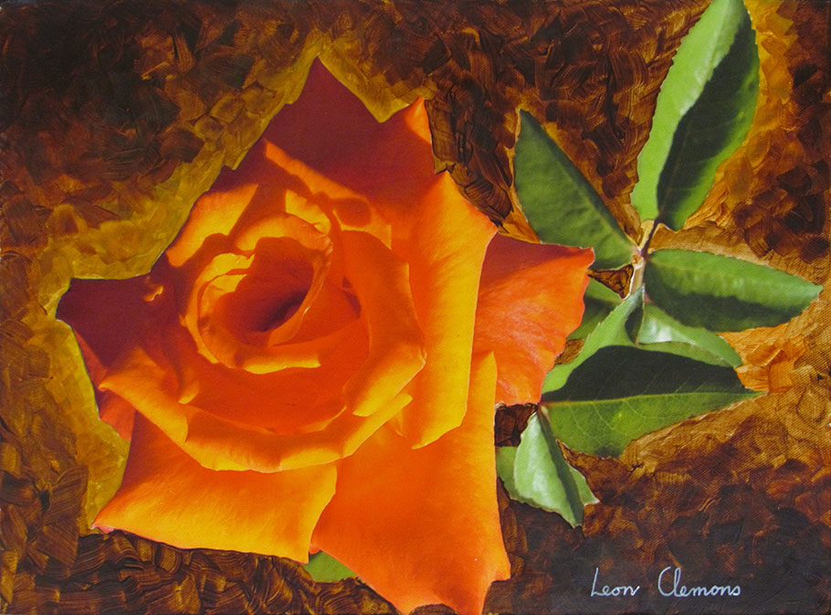 Leon's super realistic artwork - Rose in titian