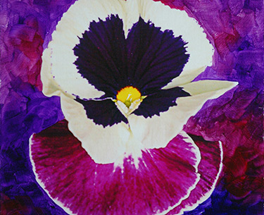 Leon Clemons super-realistic art - Pansy