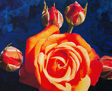 Leon Clemons super-realistic art - Rosae Praesens et Futurum