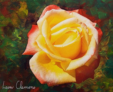 Leon Clemons super-realistic art - Rose 6