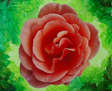 Leon Clemons super-realistic art - Rose Pesca