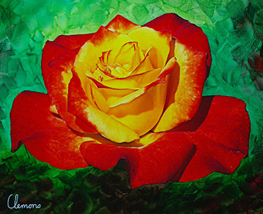 Leon Clemons super-realistic art - Rose Raimunda