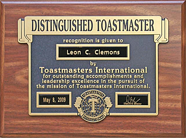 Leon Clemons DTM awarded