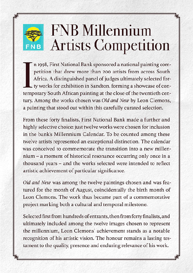 About the FNB Millennium Artists Competition